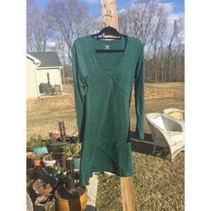 Toad Co women athleisure dress medium hiking camping hunter green organic cotton